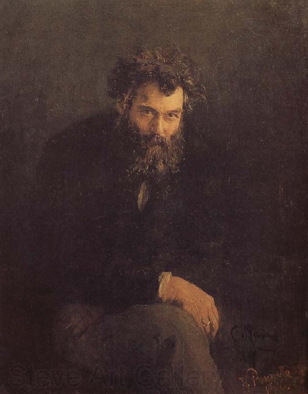 Ilia Efimovich Repin Shishkin portrait France oil painting art